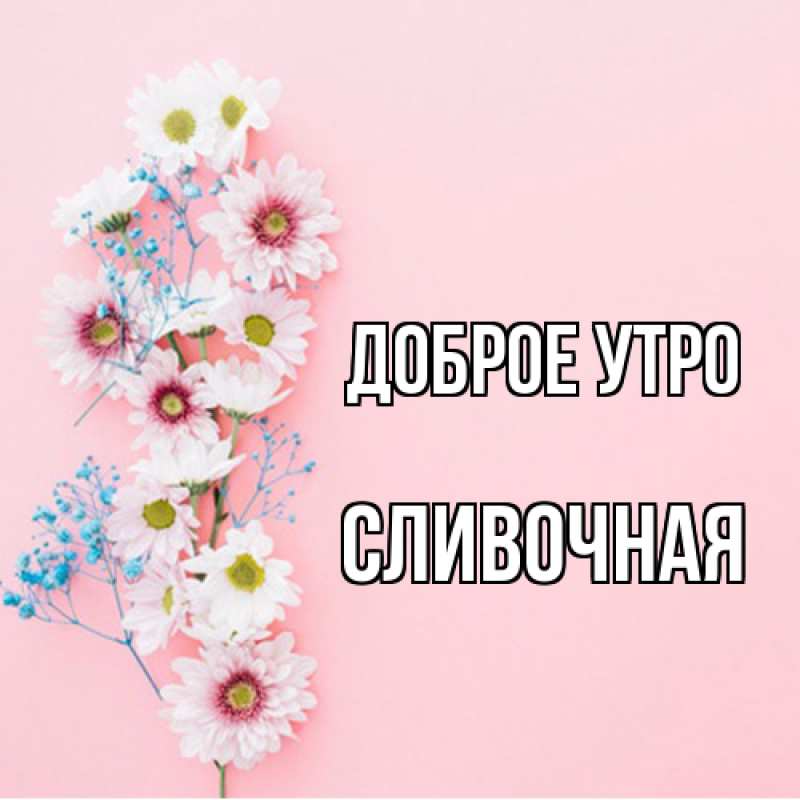 Картинка Доброе утро, Сливочная