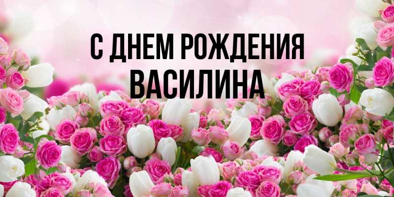Картинка С днем рождения, Василина