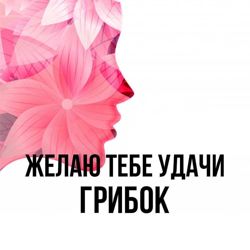 Открытка на каждый день с именем, Грибок Желаю тебе удачи на удачу Прикольная открытка с пожеланием онлайн скачать бесплатно 