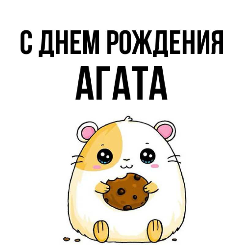 Картинка С днем рождения, Агата