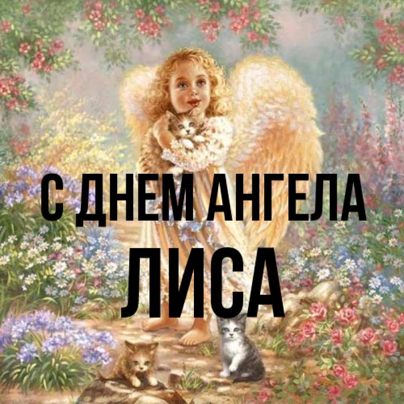 Картинка С днем ангела, лиса