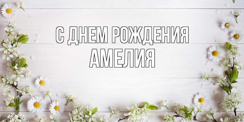 Картинка С днем рождения, Амелия