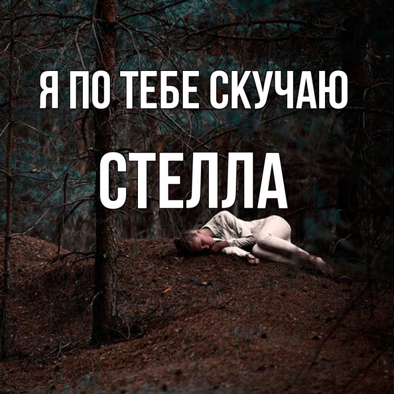 Картинка Я по тебе скучаю, Стелла