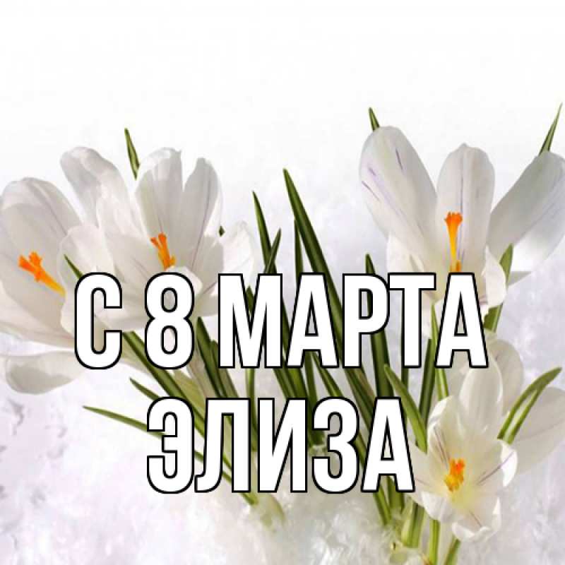Картинка C 8 МАРТА, Элиза