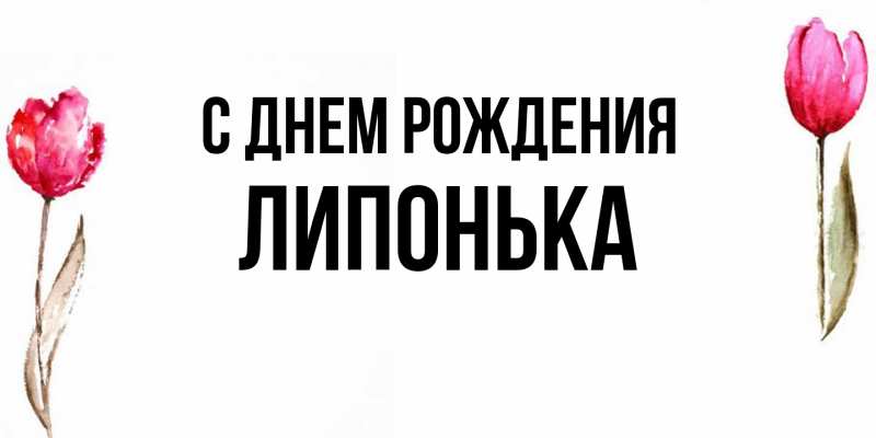 Картинка С днем рождения, Липонька