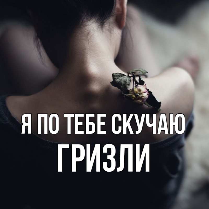 Картинка Я по тебе скучаю, Гризли