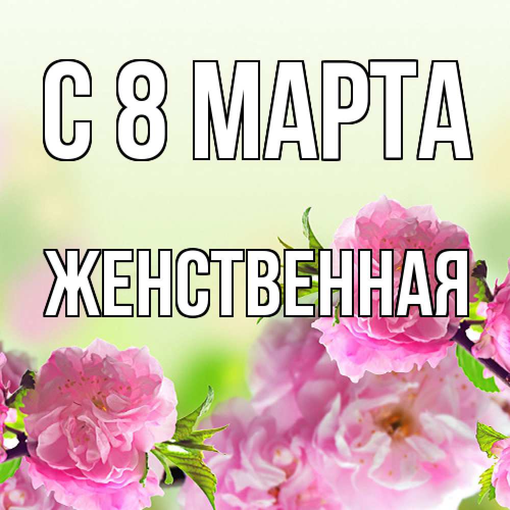 Открытка на каждый день с именем, женственная C 8 МАРТА цветы Прикольная открытка с пожеланием онлайн скачать бесплатно 