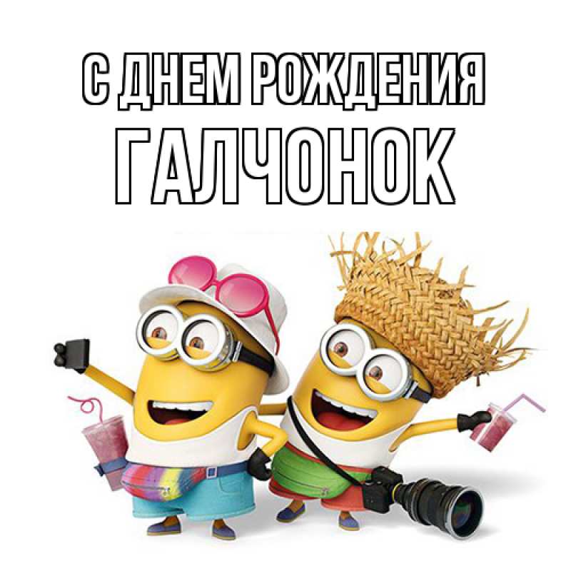 Картинка С днем рождения, галчонок