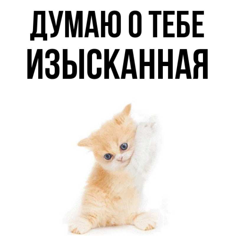 Картинка Думаю о тебе, изысканная