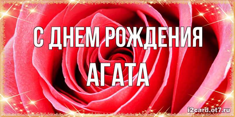 Картинка С днем рождения, Агата