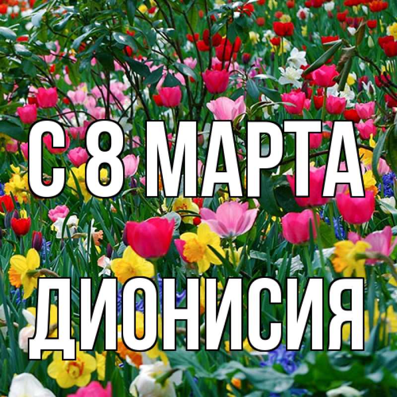 Картинка C 8 МАРТА, Дионисия