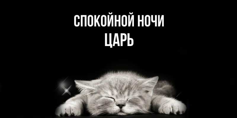 Картинка Спокойной ночи, Царь