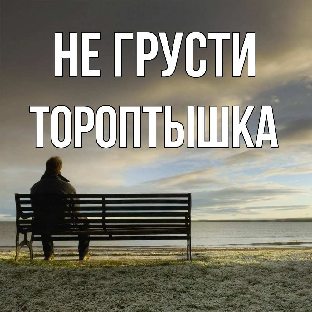 Открытка на каждый день с именем, Тороптышка Не грусти озеро Прикольная открытка с пожеланием онлайн скачать бесплатно 