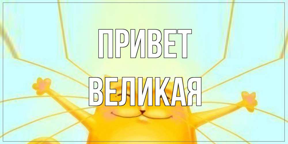 Открытка на каждый день с именем, великая Привет кот Прикольная открытка с пожеланием онлайн скачать бесплатно 