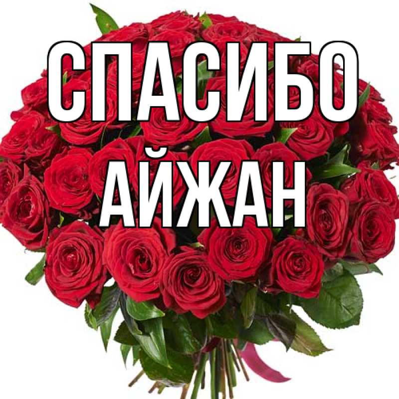 Картинка Спасибо, Айжан