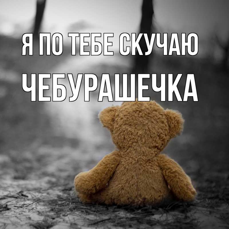 Картинка Я по тебе скучаю, Чебурашечка
