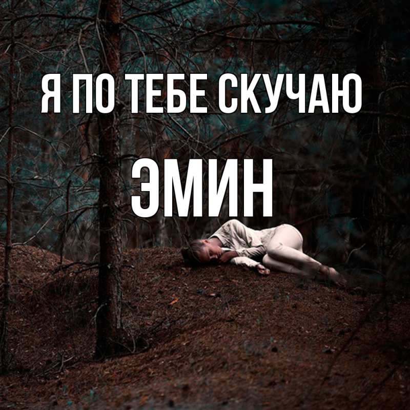 Картинка Я по тебе скучаю, Эмин
