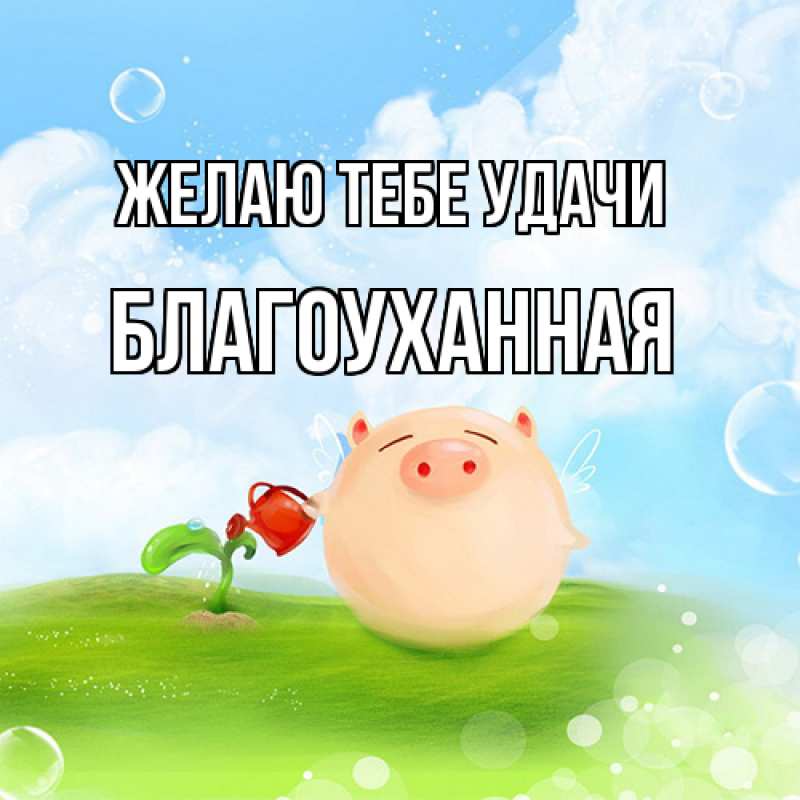 Картинка Желаю тебе удачи, благоуханная