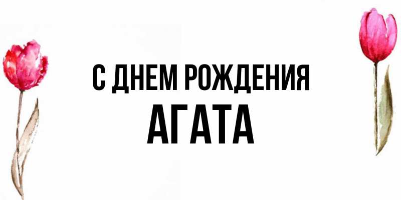 Картинка С днем рождения, Агата