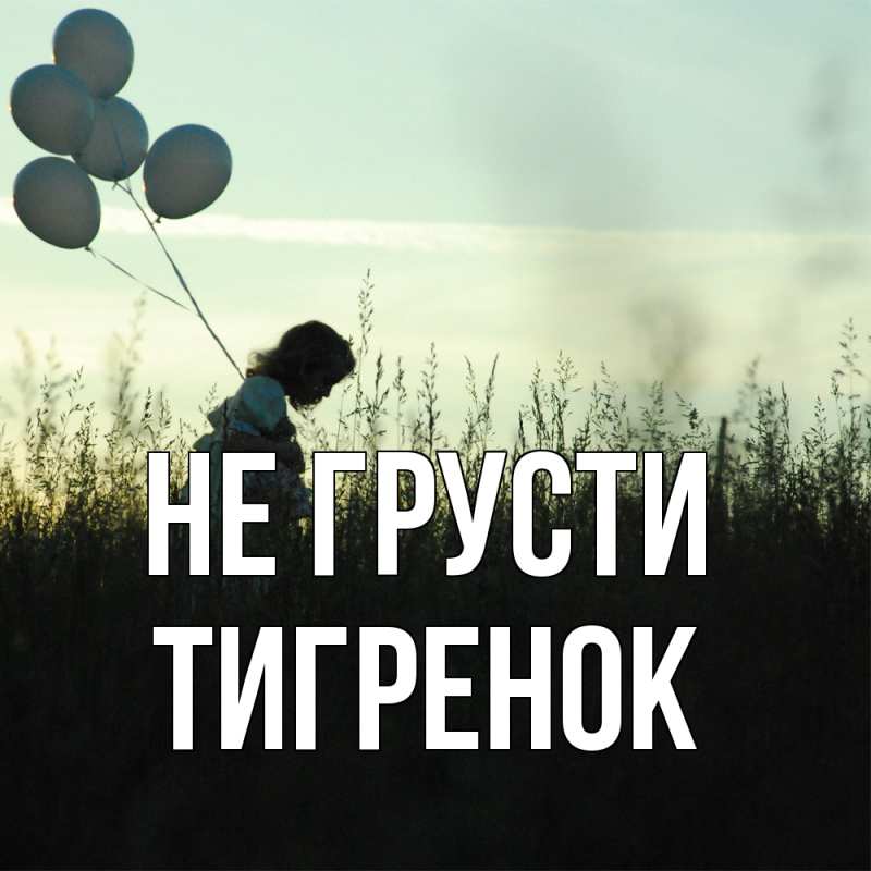 Картинка Не грусти, Тигpенок