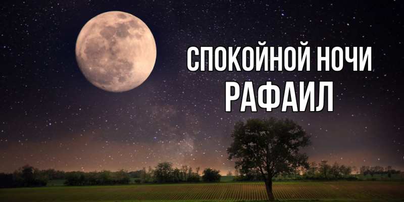 Картинка Спокойной ночи, Рафаил