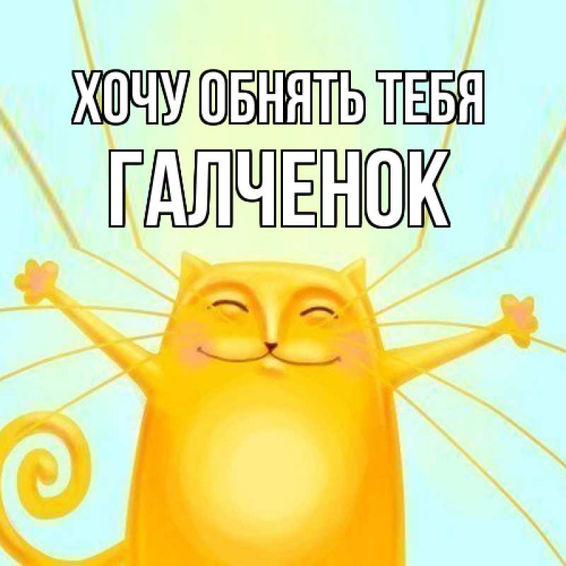 Картинка Хочу обнять тебя, Галченок