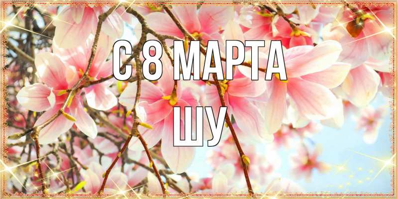 Картинка C 8 МАРТА, Шу