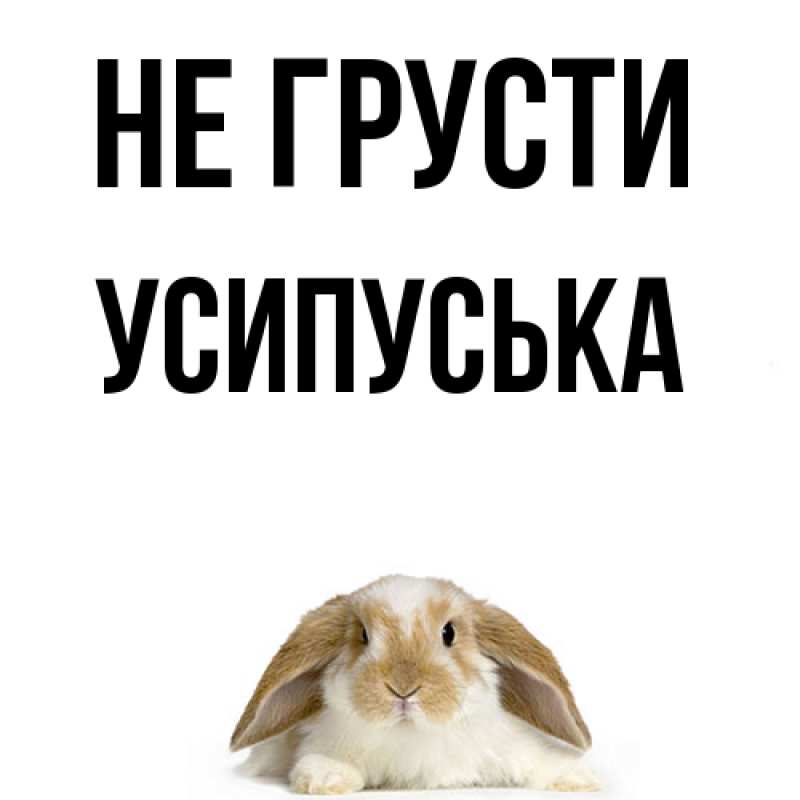 Картинка Не грусти, усипуська