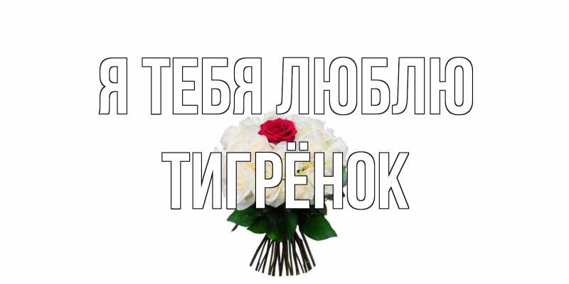 Картинка Я тебя люблю, Тигрёнок