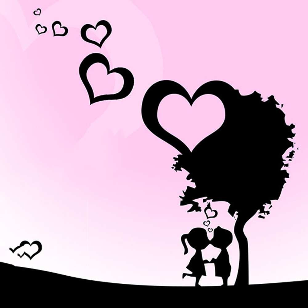 Открытка на каждый день с именем, Барби Я тебя люблю дерево с сердечками Прикольная открытка с пожеланием онлайн скачать бесплатно 