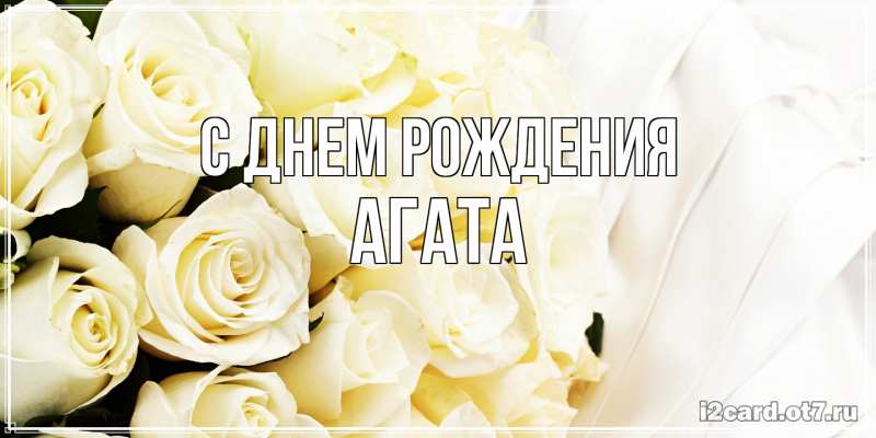 Картинка С днем рождения, Агата