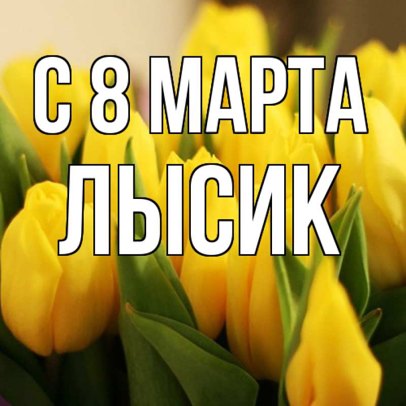 Картинка C 8 МАРТА, Лысик