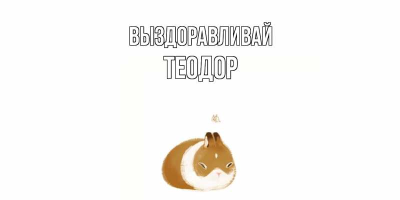 Картинка Выздоравливай, Теодор