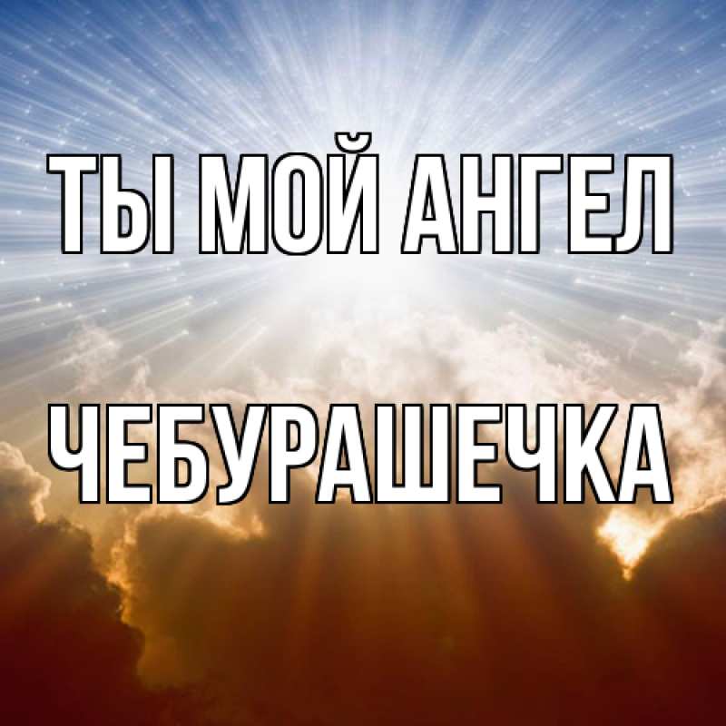 Картинка Ты мой ангел, Чебурашечка